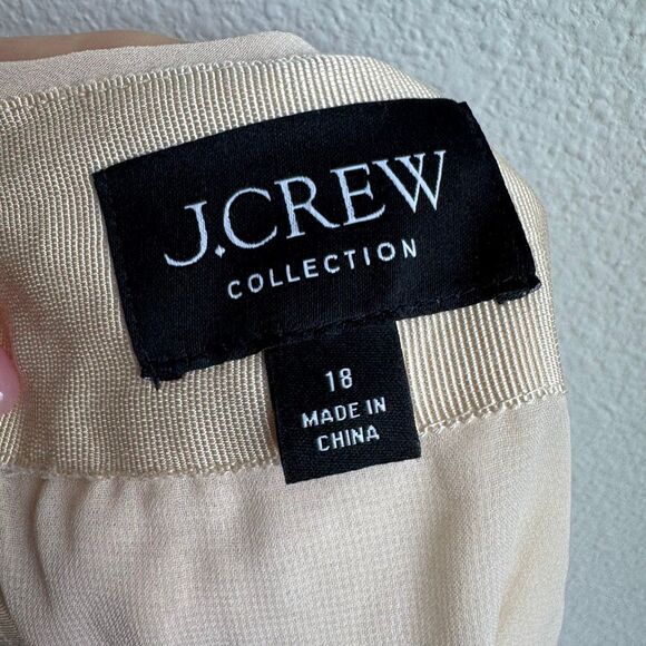 J. Crew Collection Sequin Ivory Champagne Mini Holiday Skirt Size 18 / XXL - Picture 5 of 7